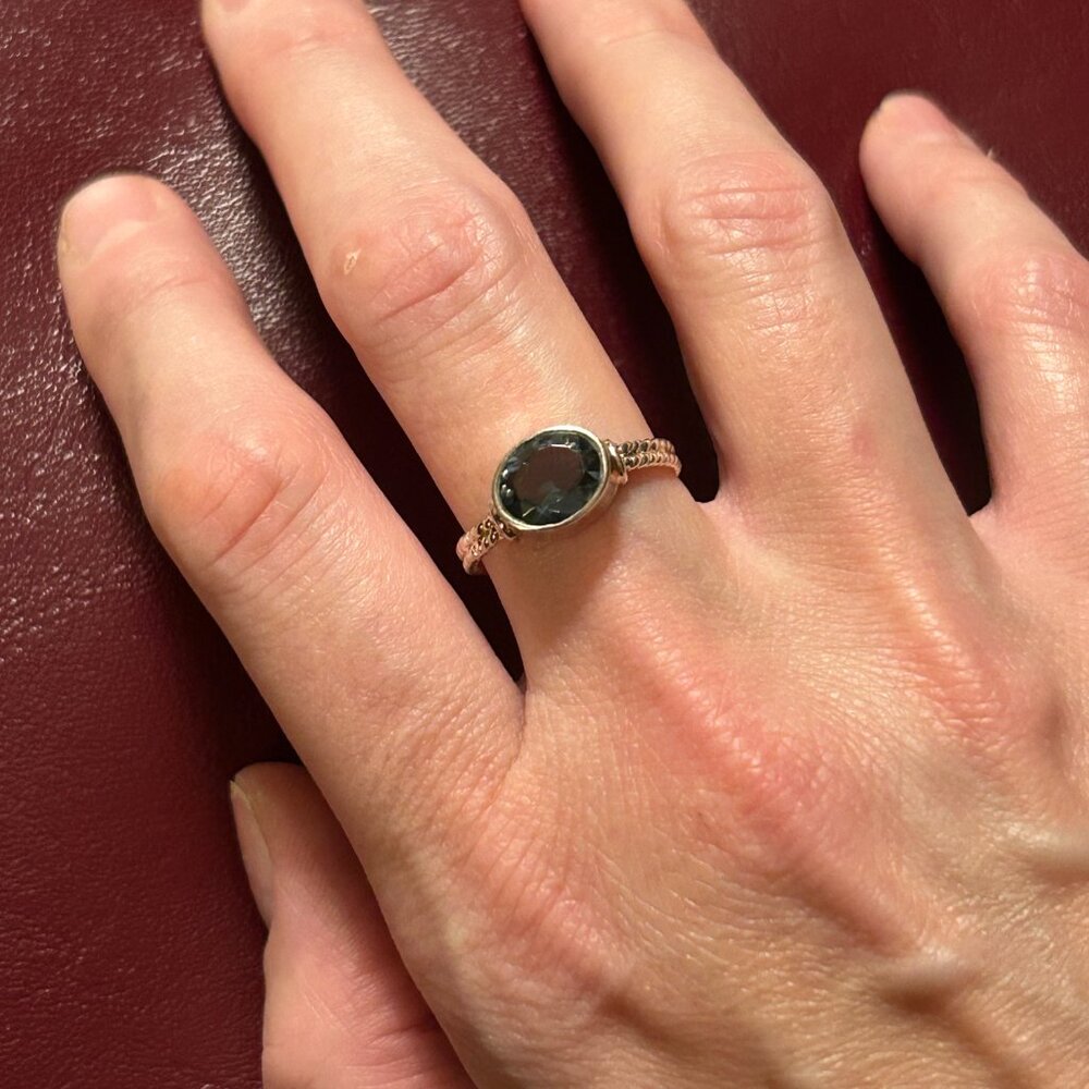 Iolite Solitaire Ring - image 5